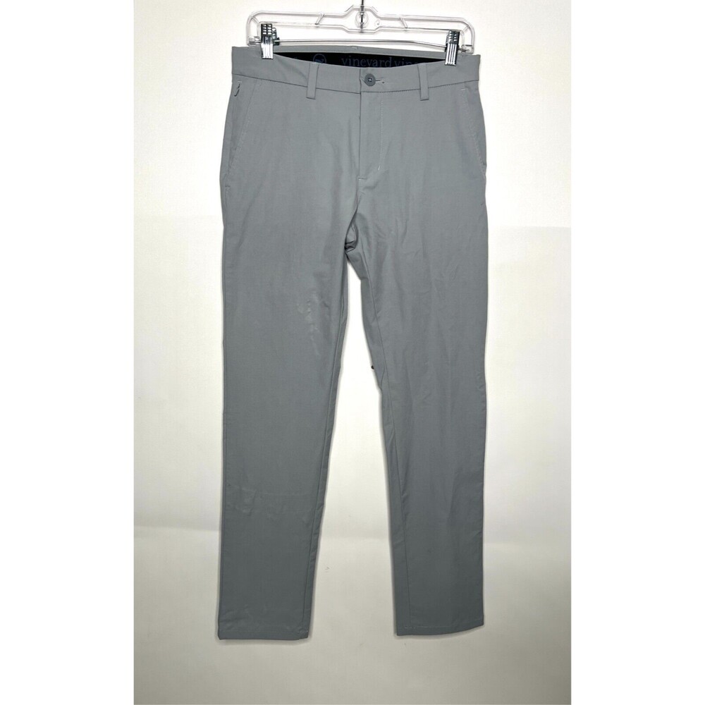 Vineyard Vines On The Go Pants Mens 28X32 Gray Stretch Performance Golf Chino